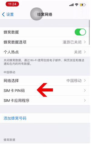 德兴苹果14维修网分享如何给iPhone14的SIM卡设置密码 