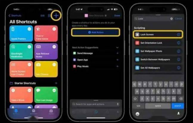 德兴苹果14锁屏维修店分享iPhone14升级iOS16.4后如何创建锁屏快捷方式 