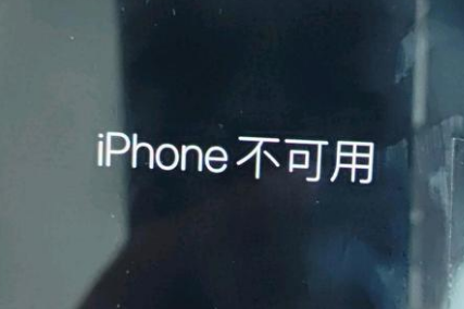 德兴苹果服务网点分享锁屏界面显示“iPhone 不可用”如何解决 